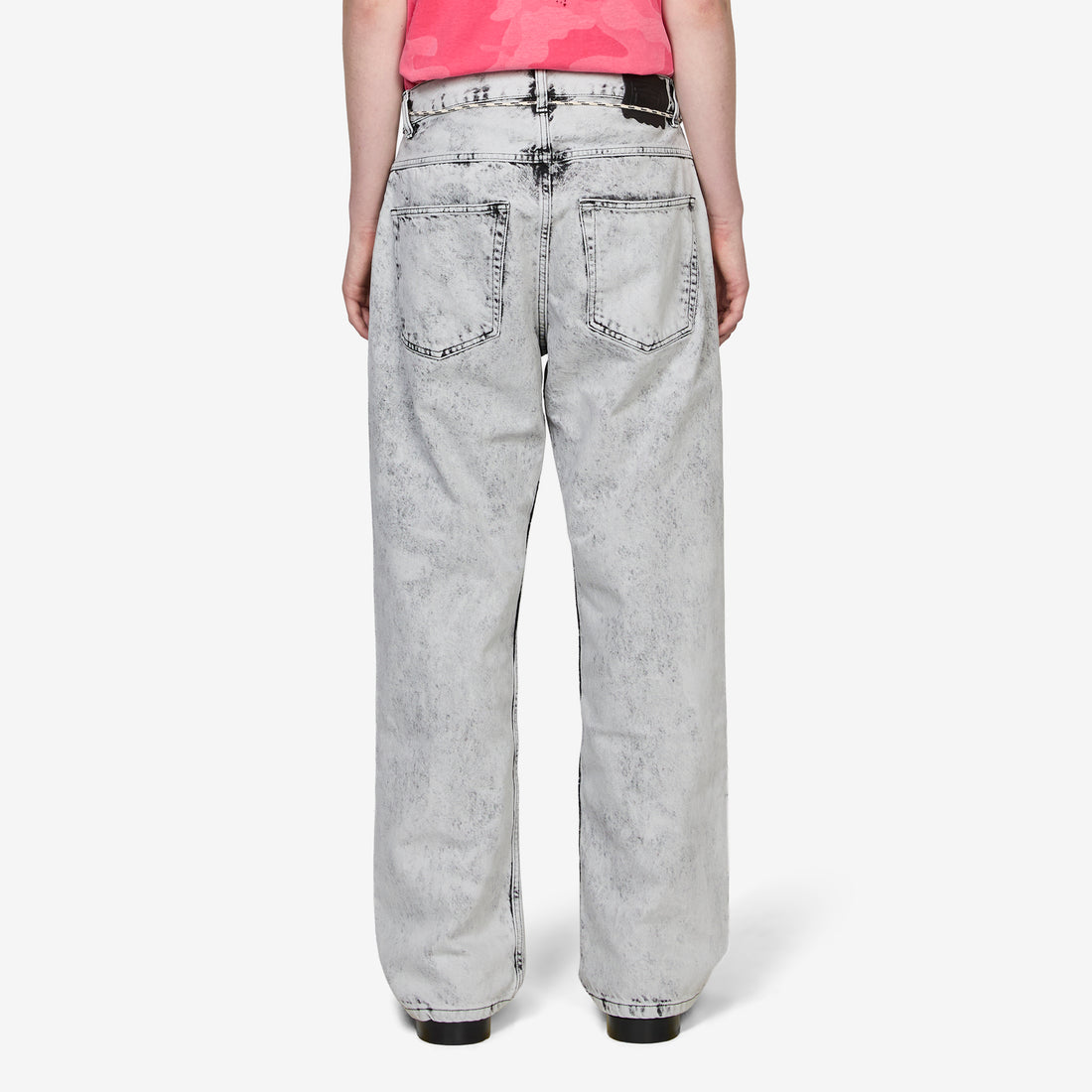 Heavy Acid Wash Batten Jean Grey Pants