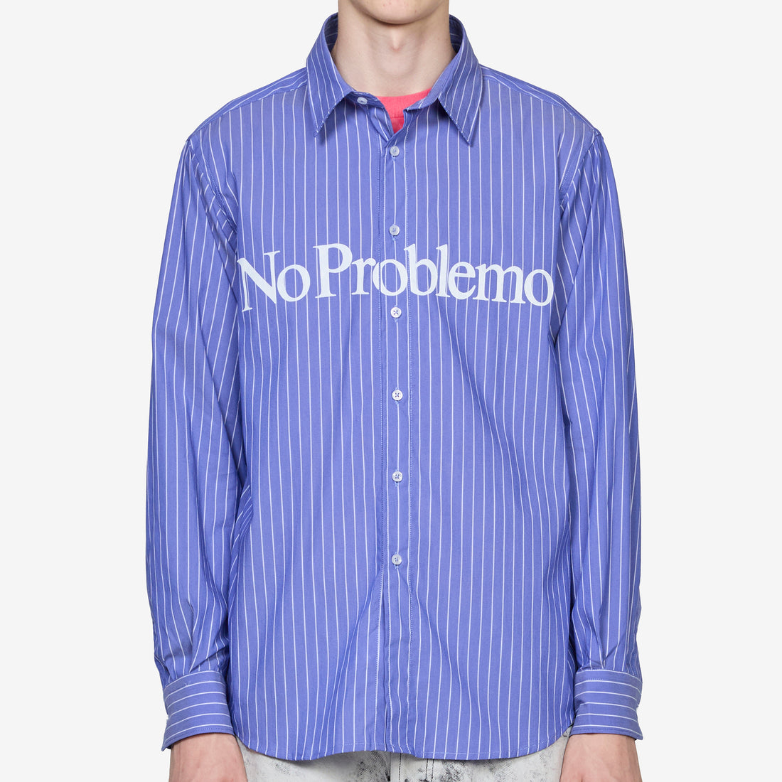 No Problemo Longsleeve Poplin Shirt Navy Shirts