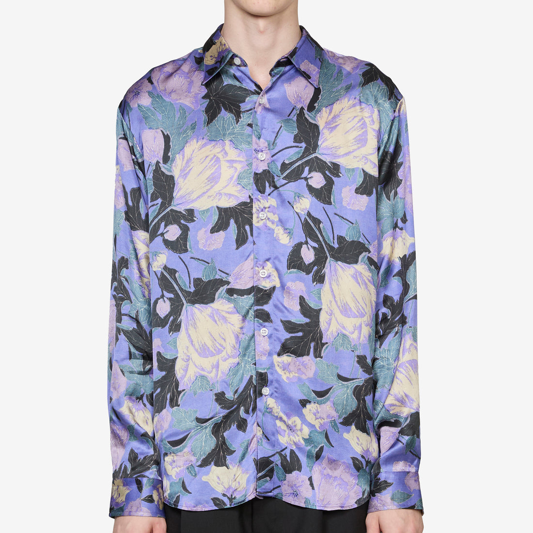 Flowers Shirt Purple Shirts