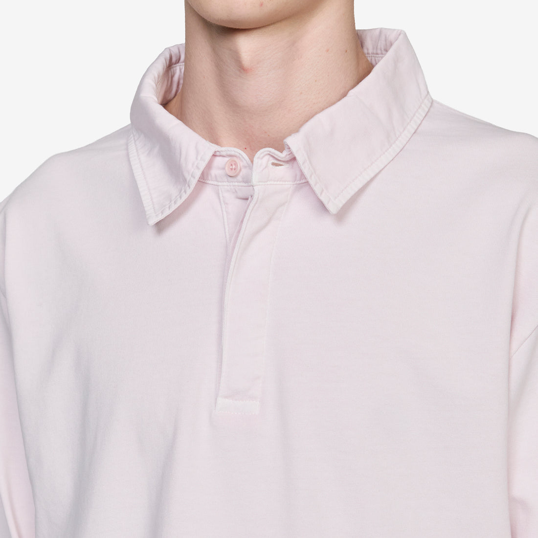 Heavy Jersey Rugby Polo Pink Tees