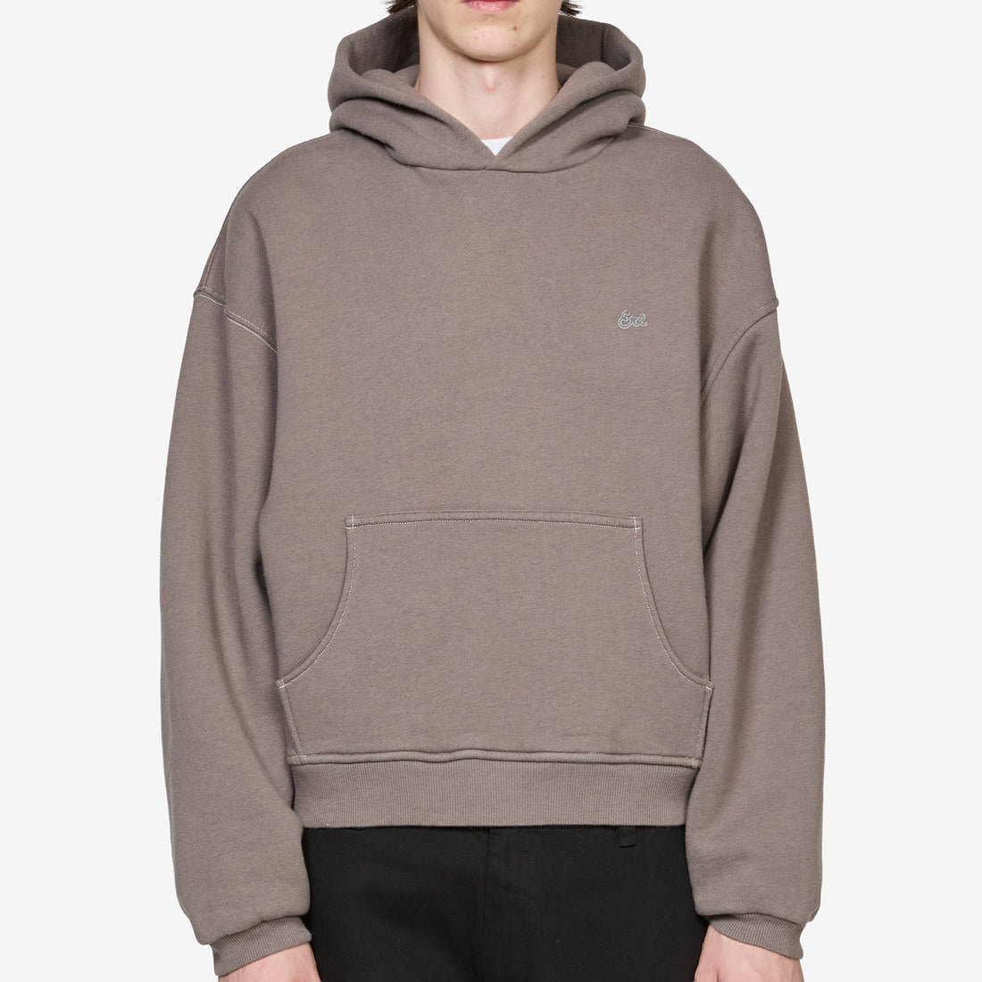 Heathered Hoodie Taupe Jumpers