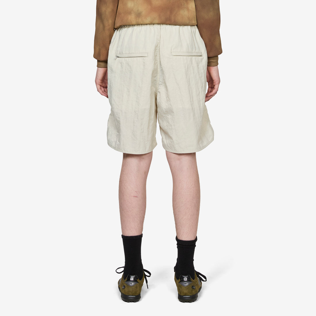 MIL Athletic Shorts Nylon Sateen Off White Tees