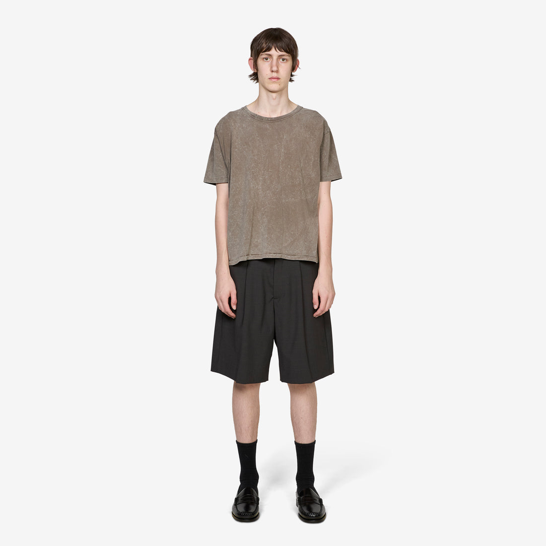 Classic Shorts Dark Grey Stripe Shorts