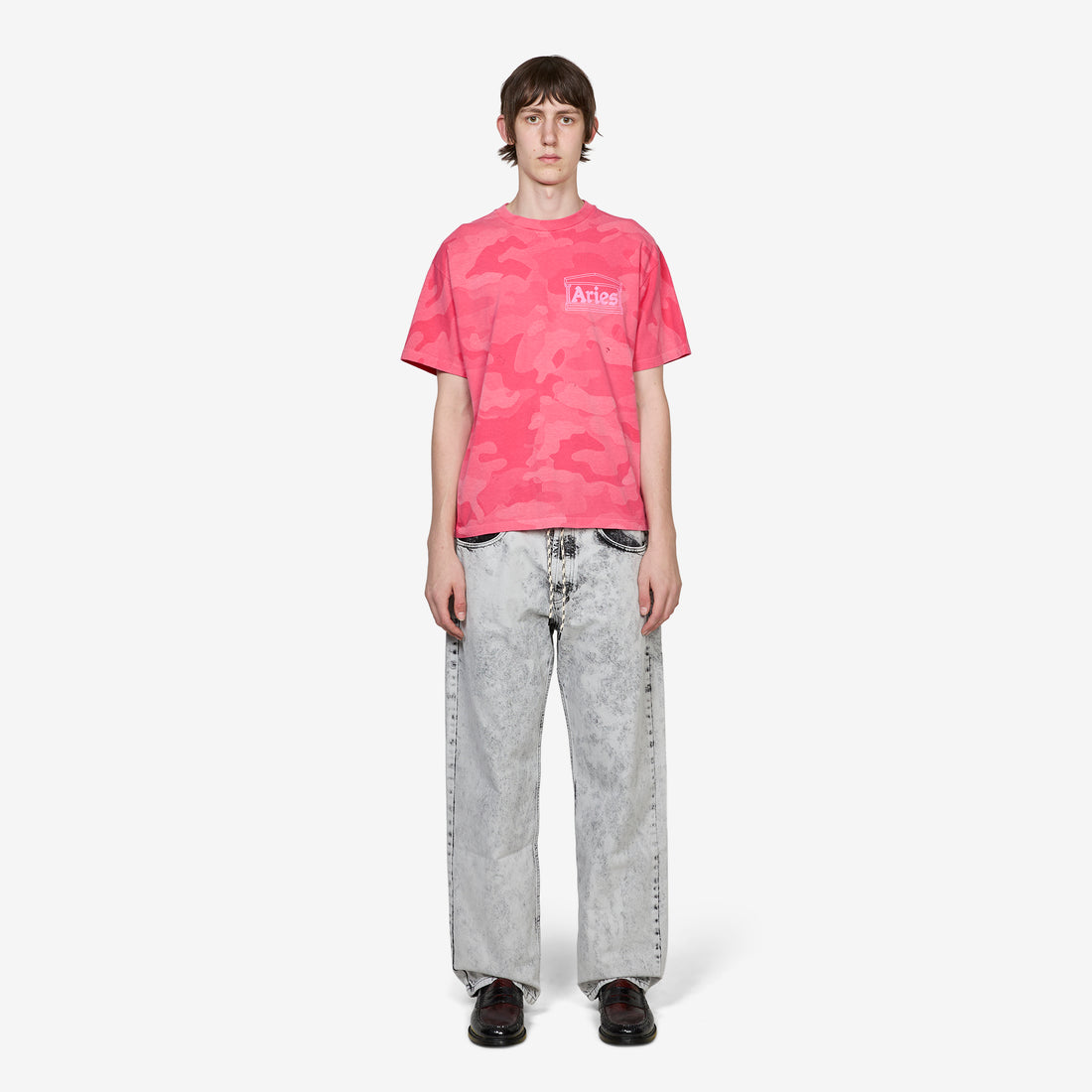 Aged Camo T-Shirt Pink Tees