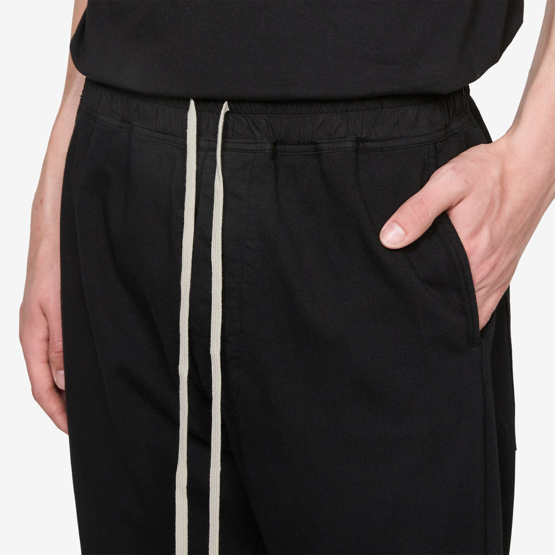 Berlin Drawstring Black Compact Heavy Jersey Jewellery