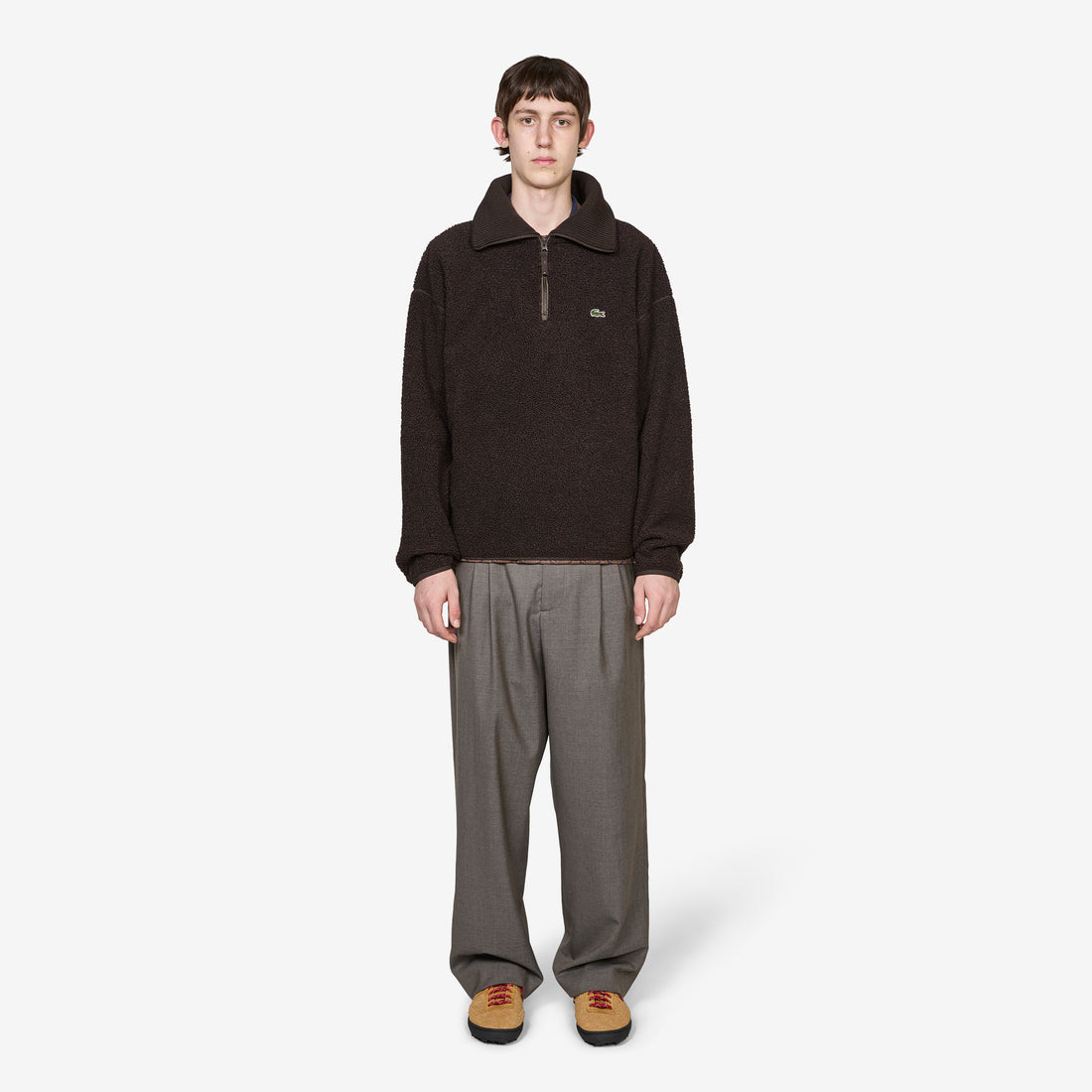 High Zipped Polar Fleece Sweatshirt Port Jumpers