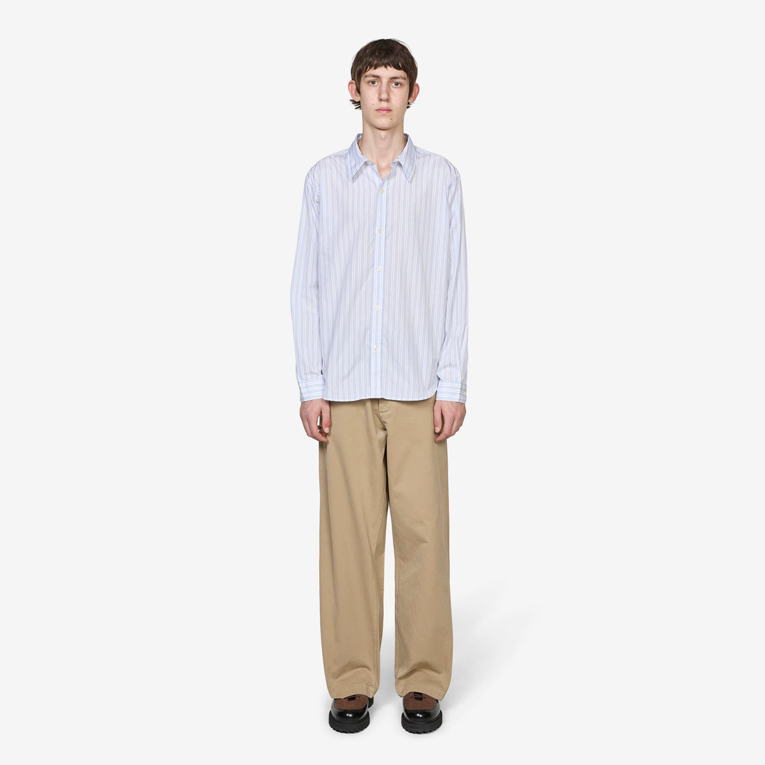 Evening Shirt Off White Business Stripe Shirts