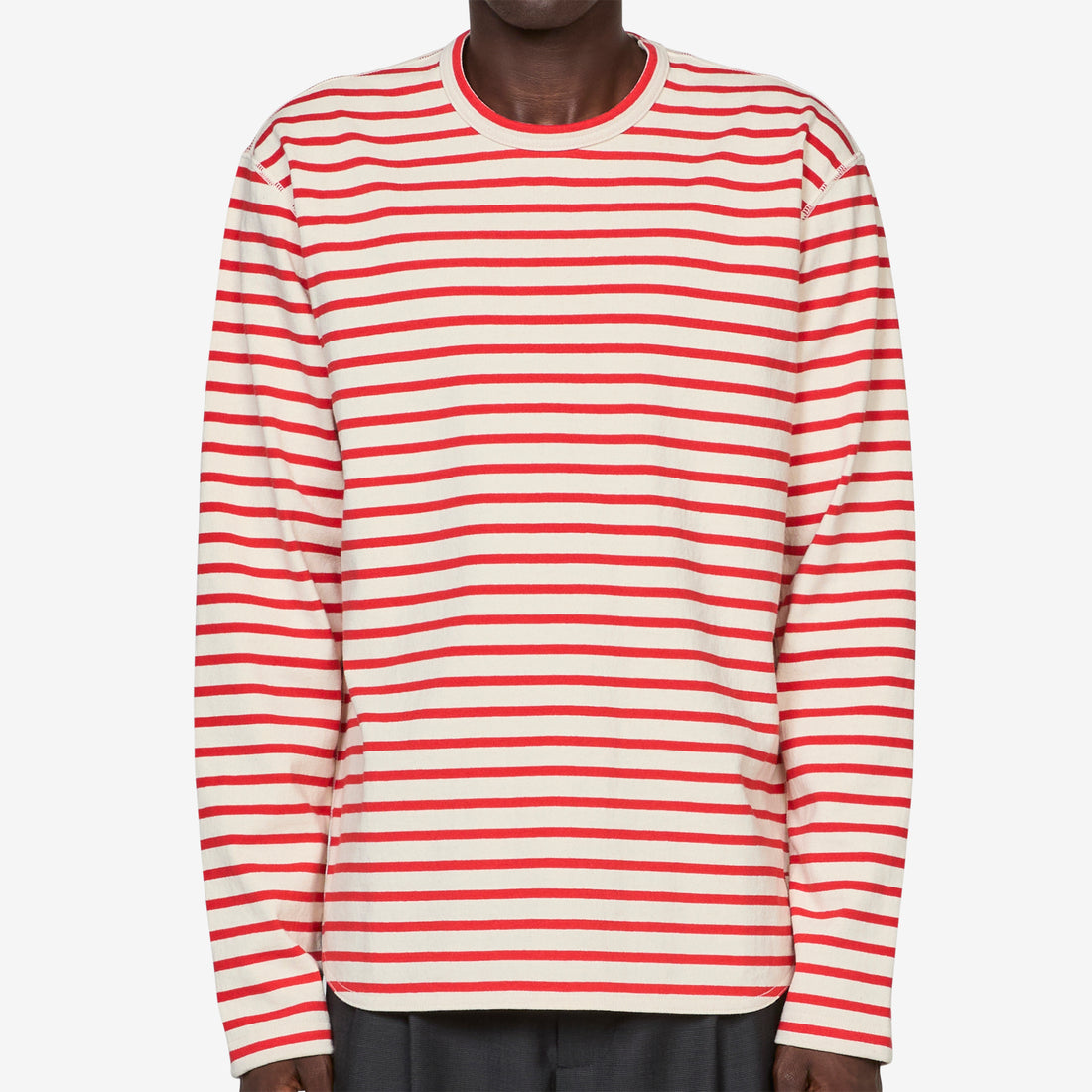 Longsleeve T-Shirt Natural | Red Tees