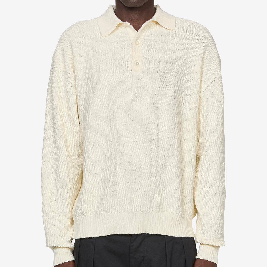 Pique Polo 7G White Shirts