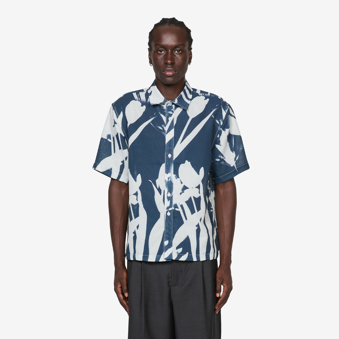 Tulip Shirt Navy Shirts