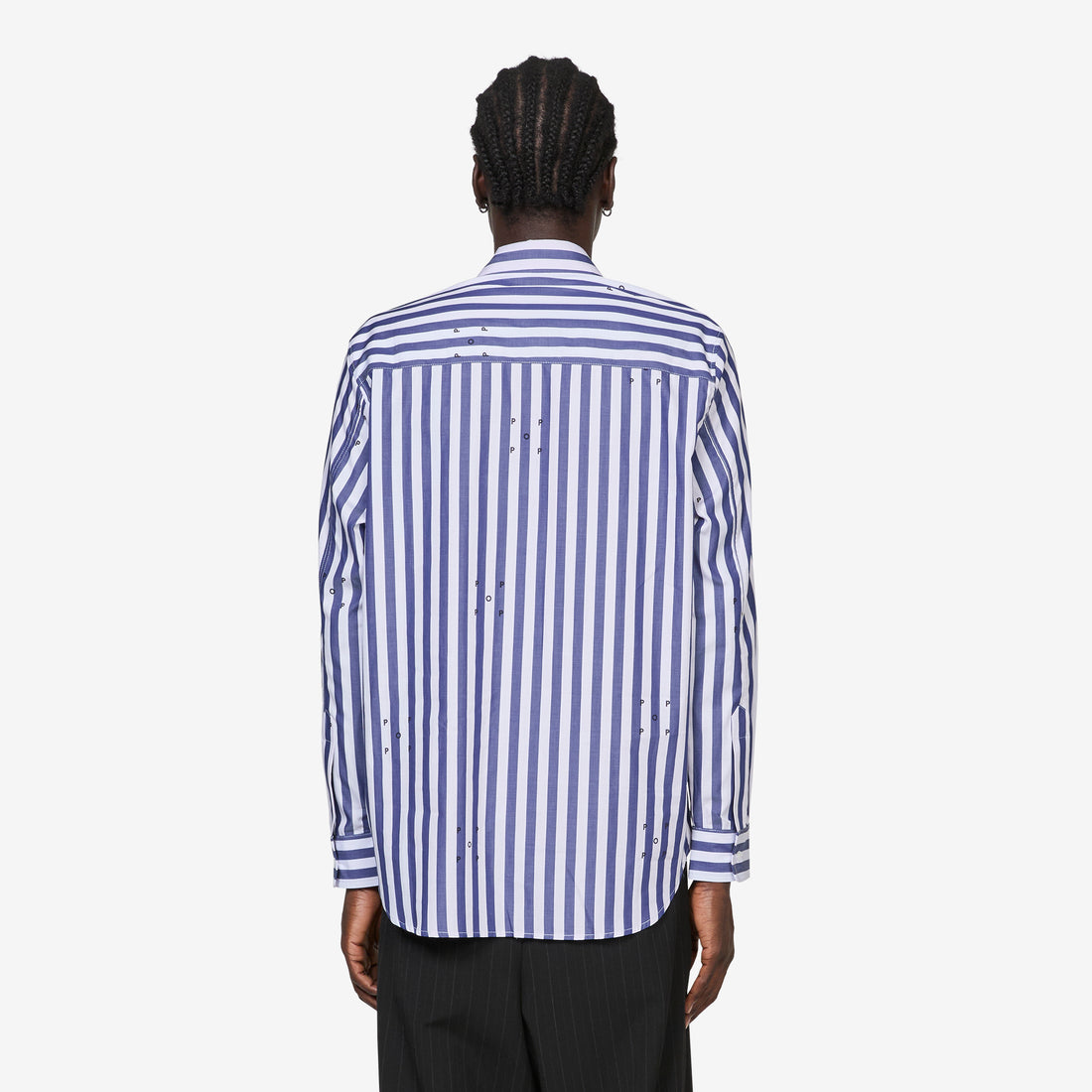 Logos Stripe Shirt Navy | White Shirts