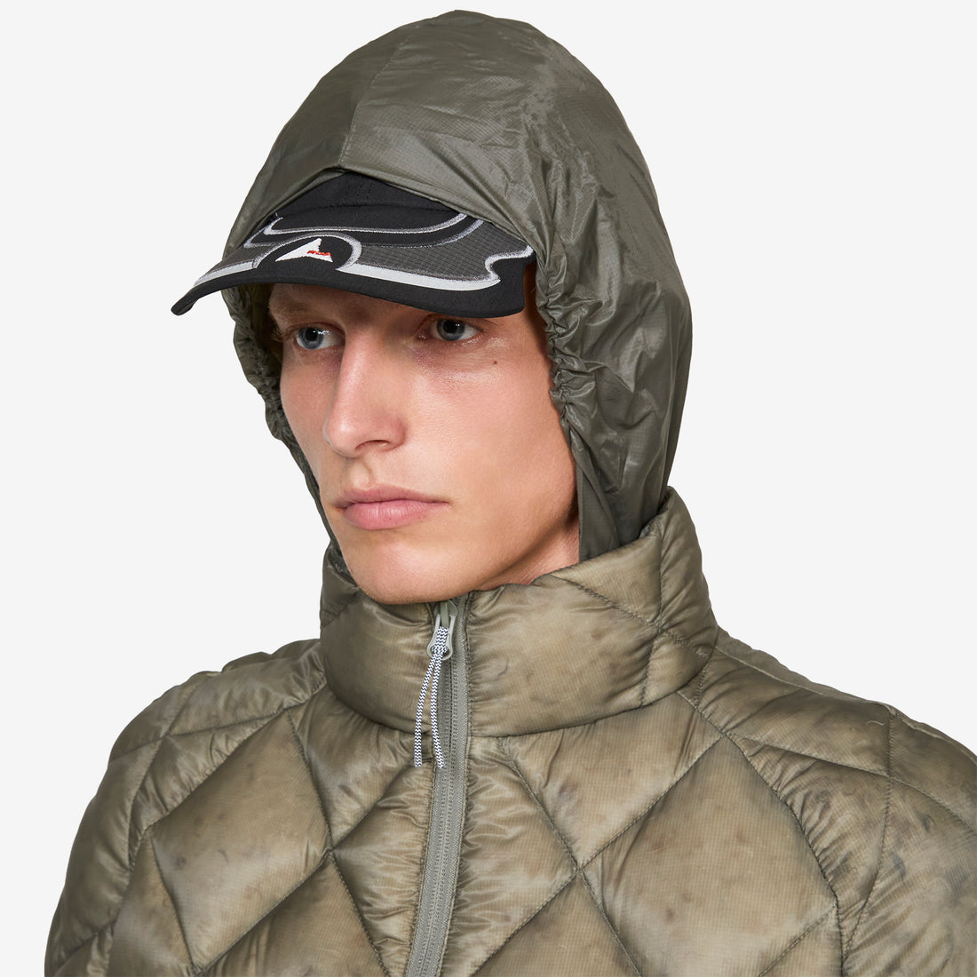 Nuna 800 Fill Power Hooded Down Jacket Sage Green Jumpers