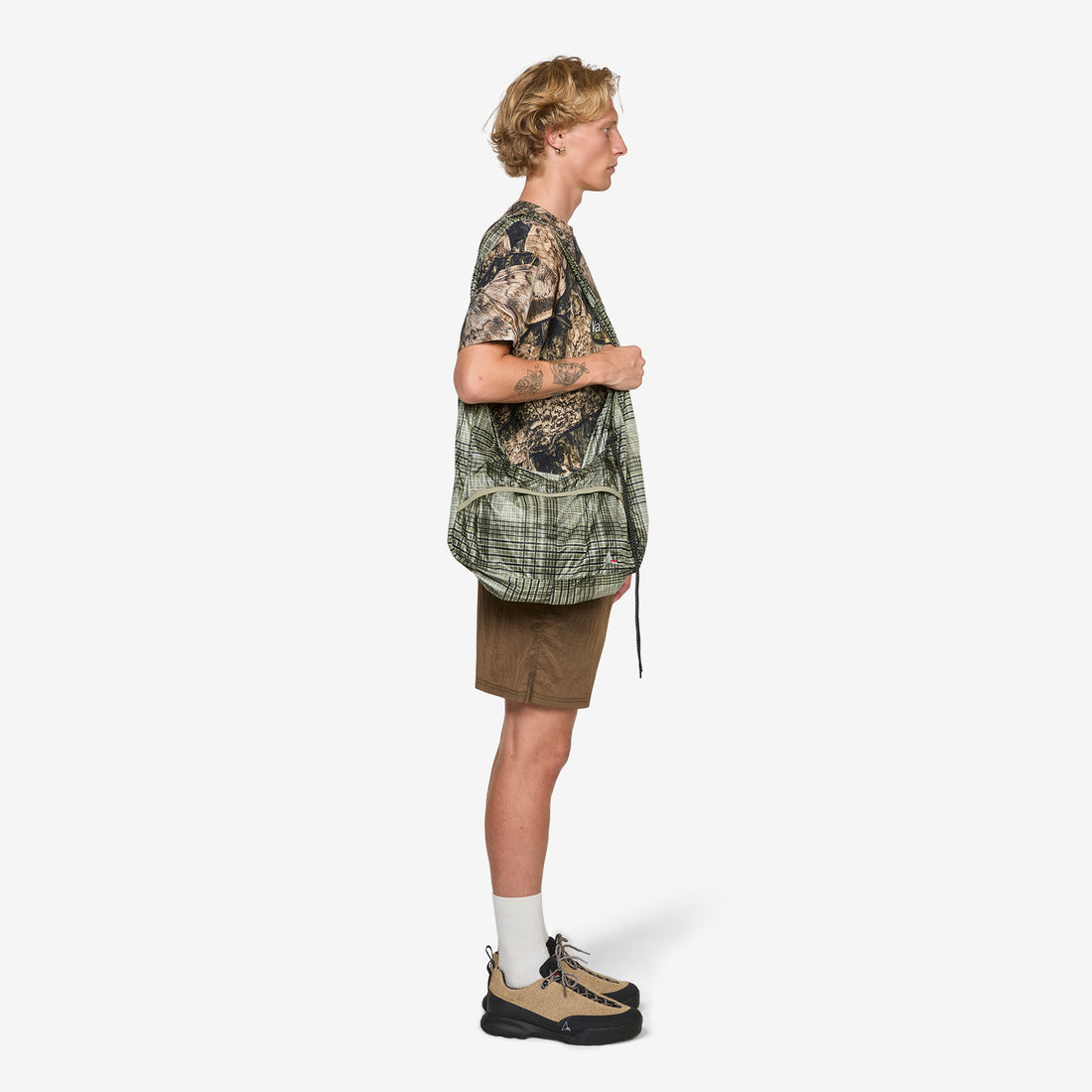 Laki Packable Knot Bag Black | Green Bags