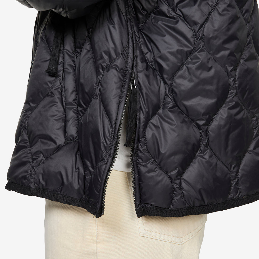 Military W-Zip M65 Liner Short Soft Shell Down Jacket Black Jackets