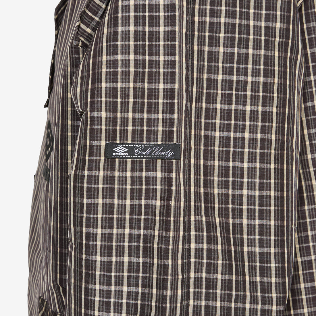 Check Smock Anorak Beige | Dark Brown Jackets