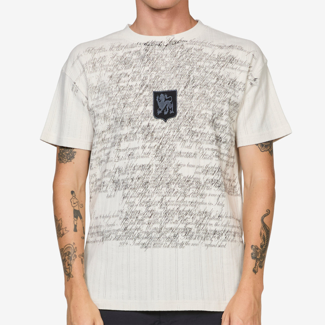 Biography Pointelle Baby T-Shirt White Powder Tees