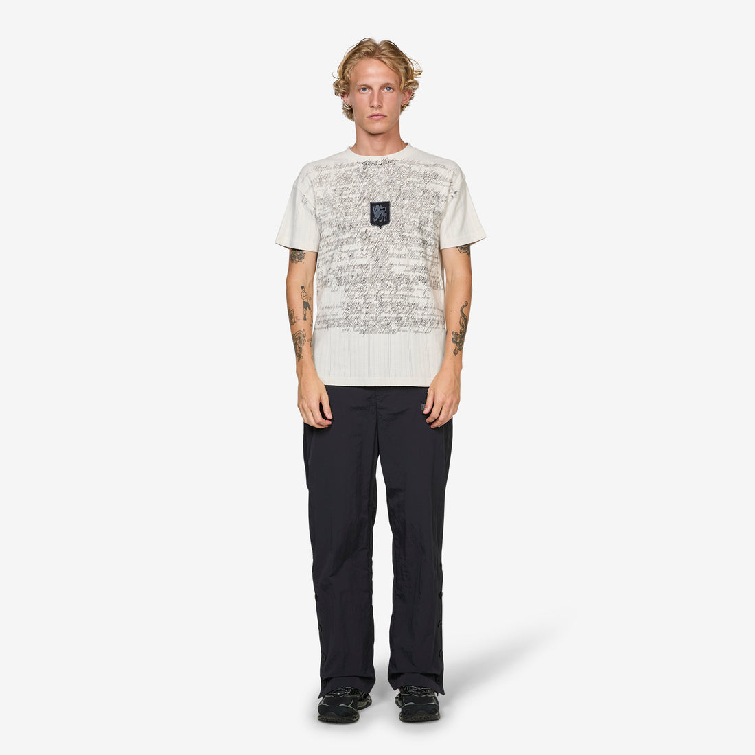 Biography Pointelle Baby T-Shirt White Powder Tees