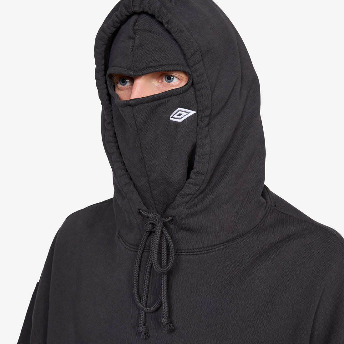 OG Logo Mask Hoodie Washed Black Jumpers