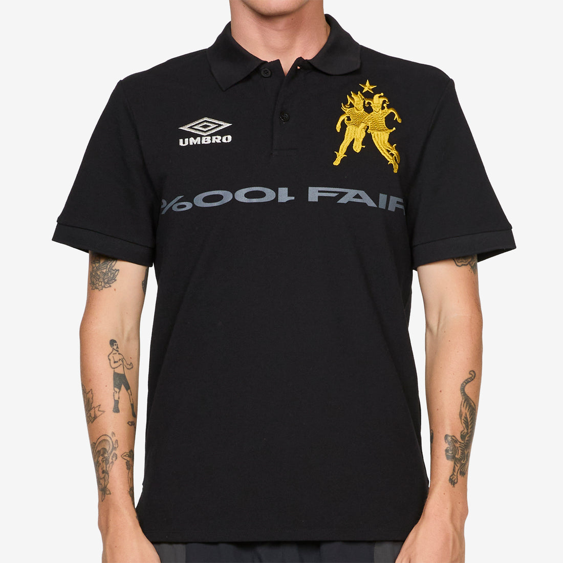001% Fair Polo Black Shirts