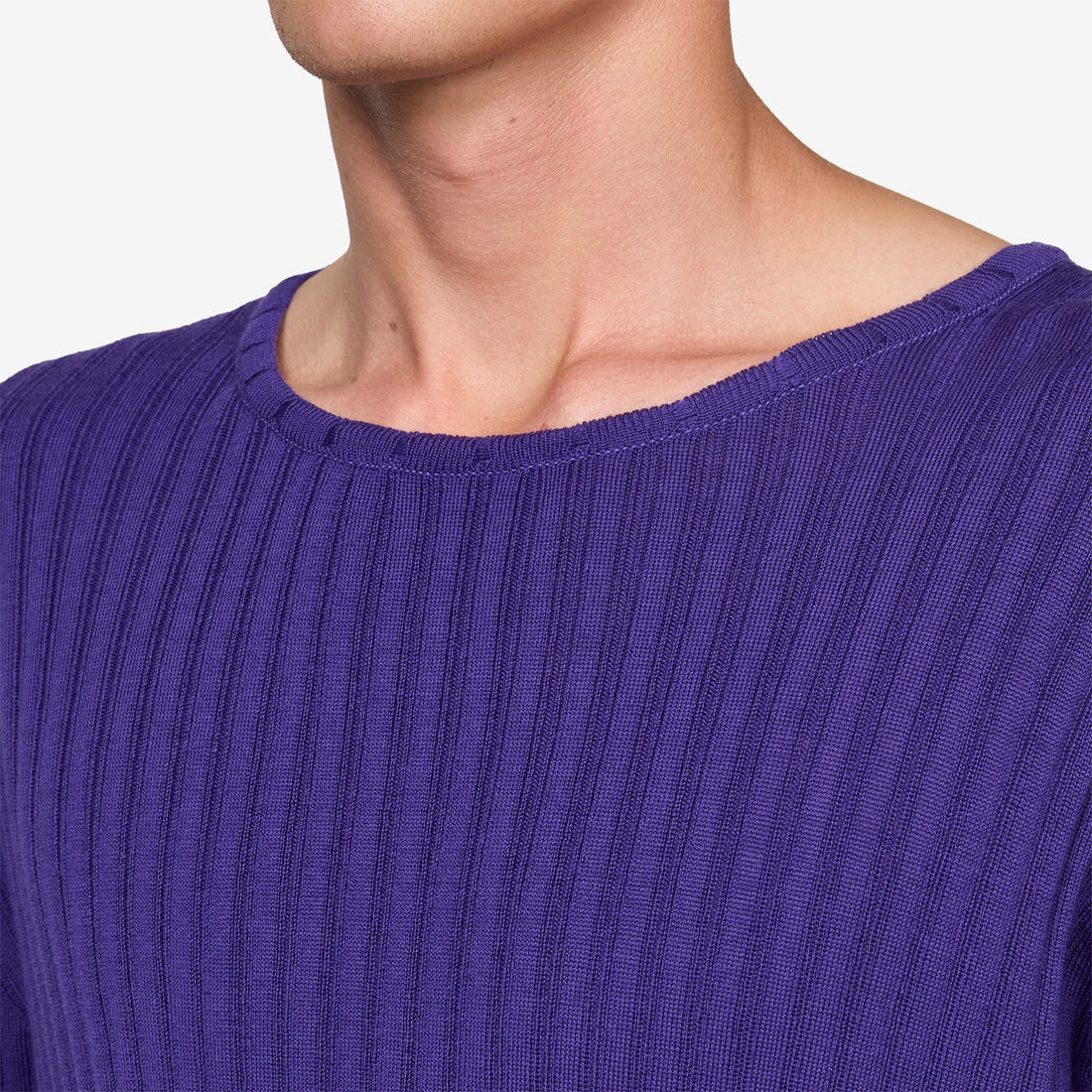 Loui Merino Wool Longsleeve Knit Purple Jumpers
