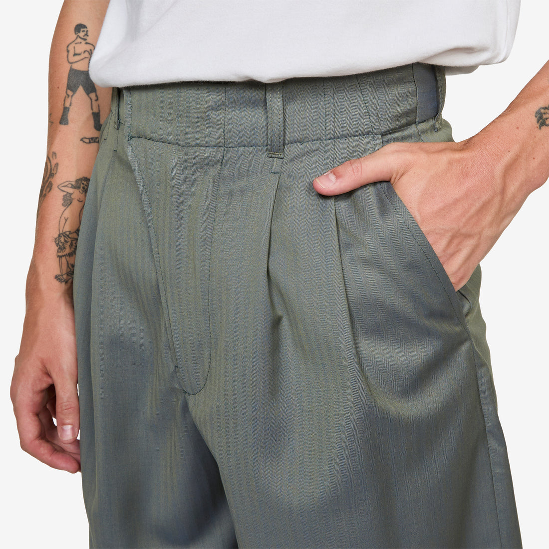 Bermudas 3/4 Wool Short Marine Blue Shorts