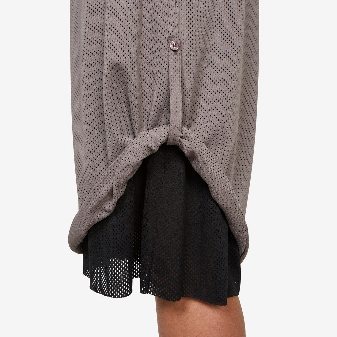 Paris 3/4 Mesh Basketball Short Grey Shorts