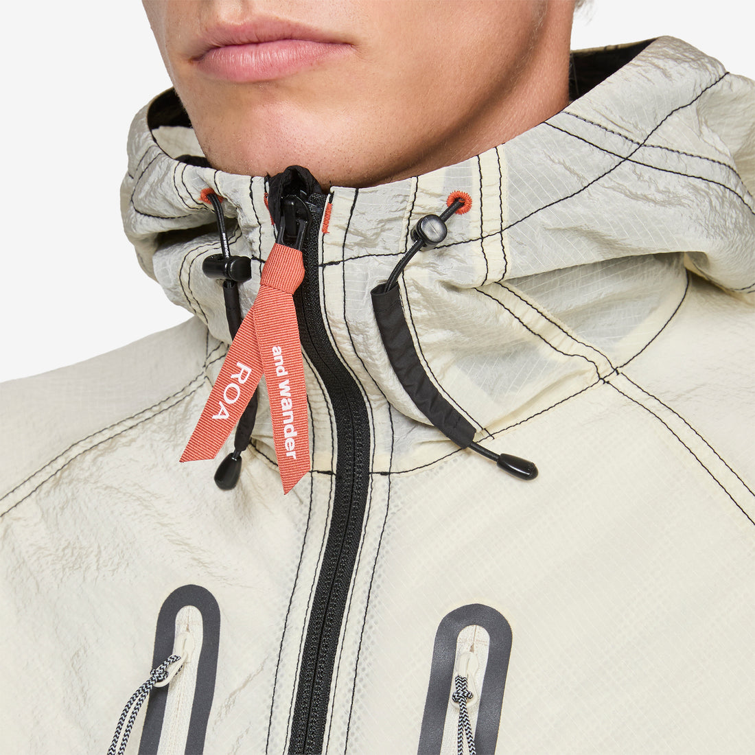 ROA x Ripstop Wind Jacket Off White Jackets