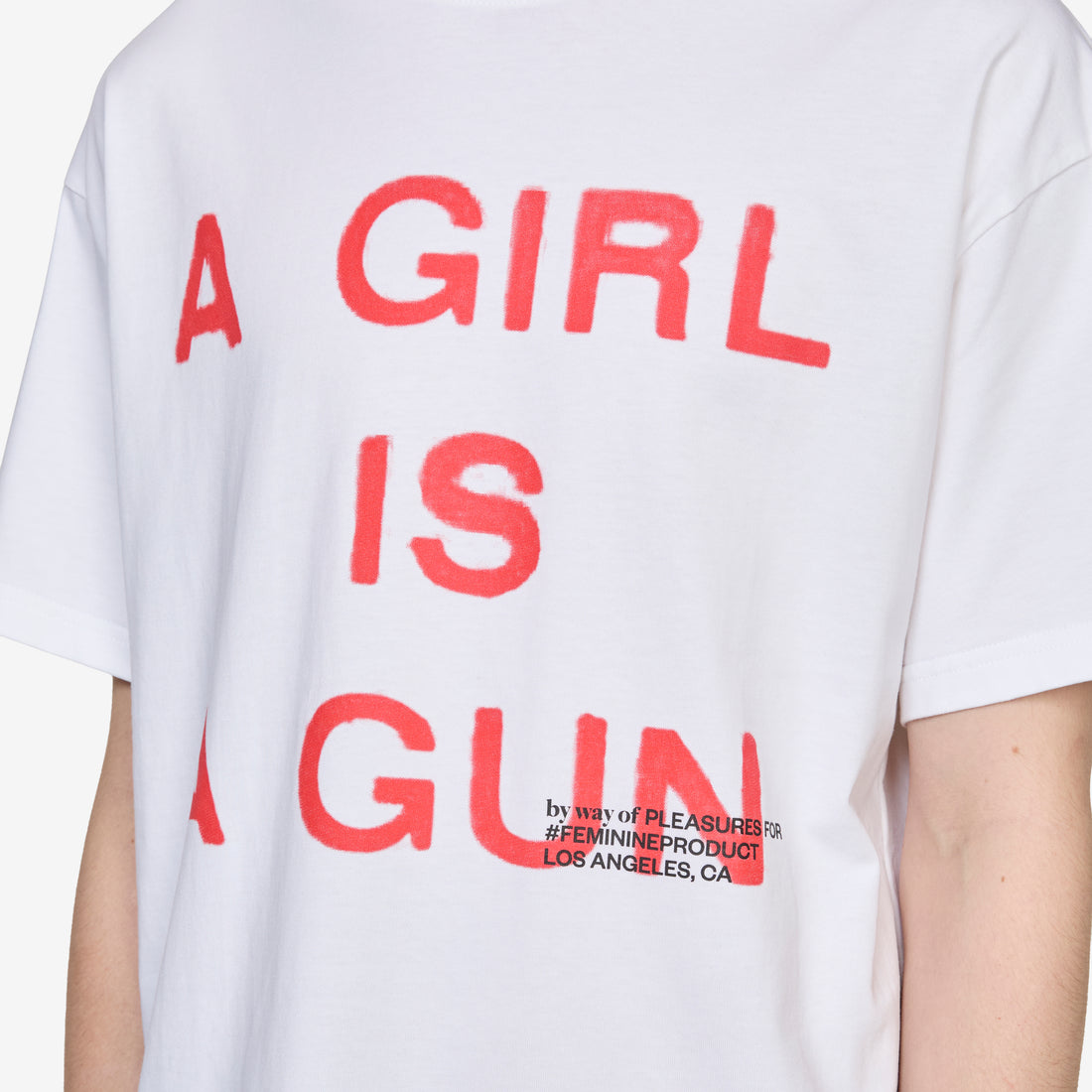 Girl Is A Gun T-Shirt White Tees