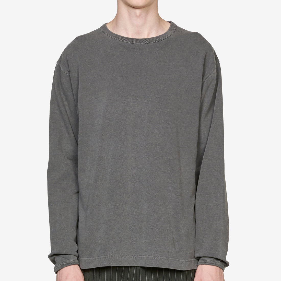 Heavy Jersey Longsleeve Faded Black Tees