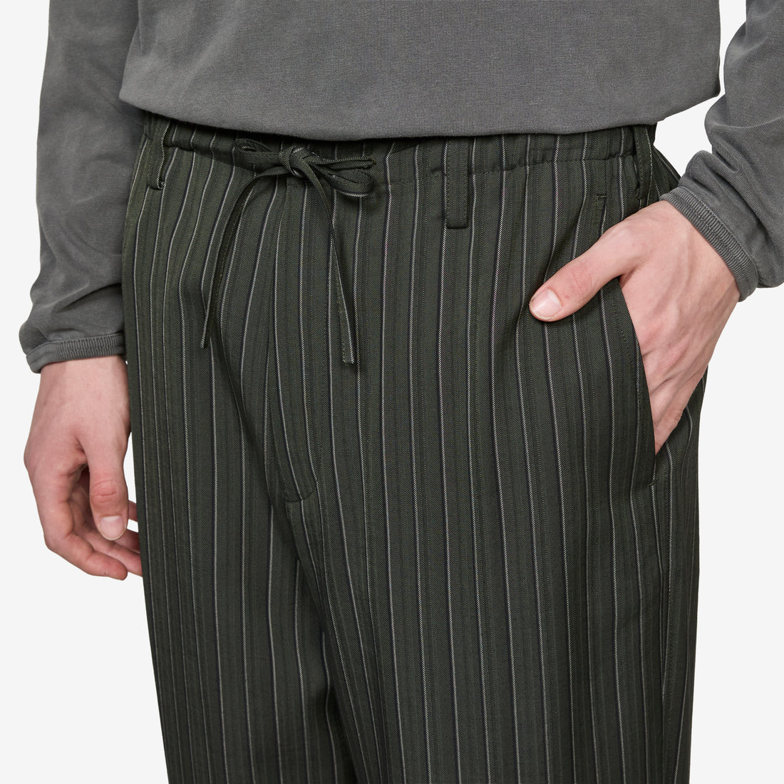Viscose Pants Dark Green Pants