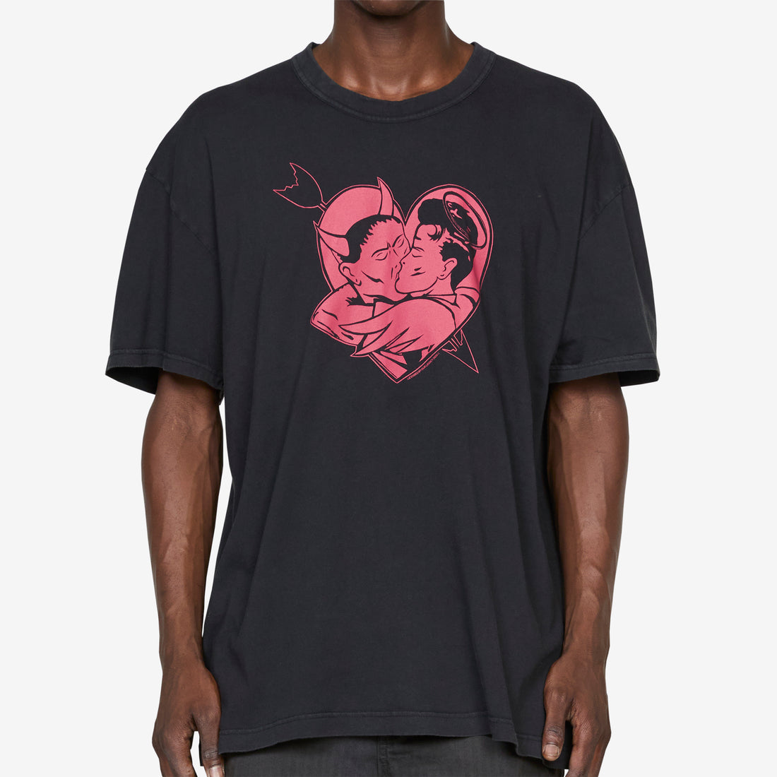 Loose T-Shirt Love Story Print Tees