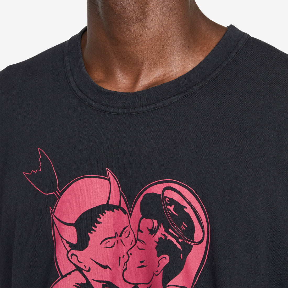 Loose T-Shirt Love Story Print Tees