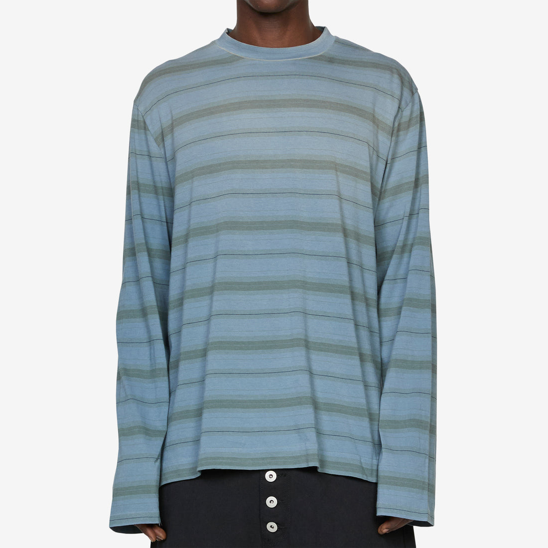 Box Longsleeve Spray Fade Ghost Stripe Tees