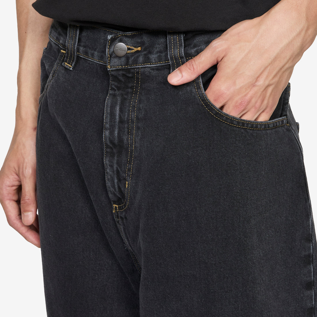 Brandon Pant Black Stone Wash Pants