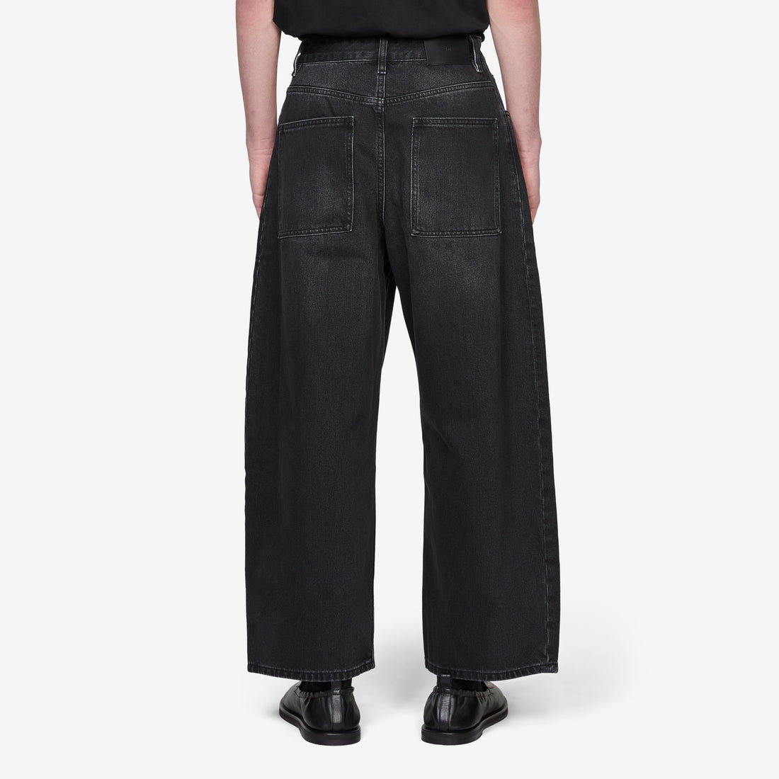 Paolo Jean Washed Black Pants