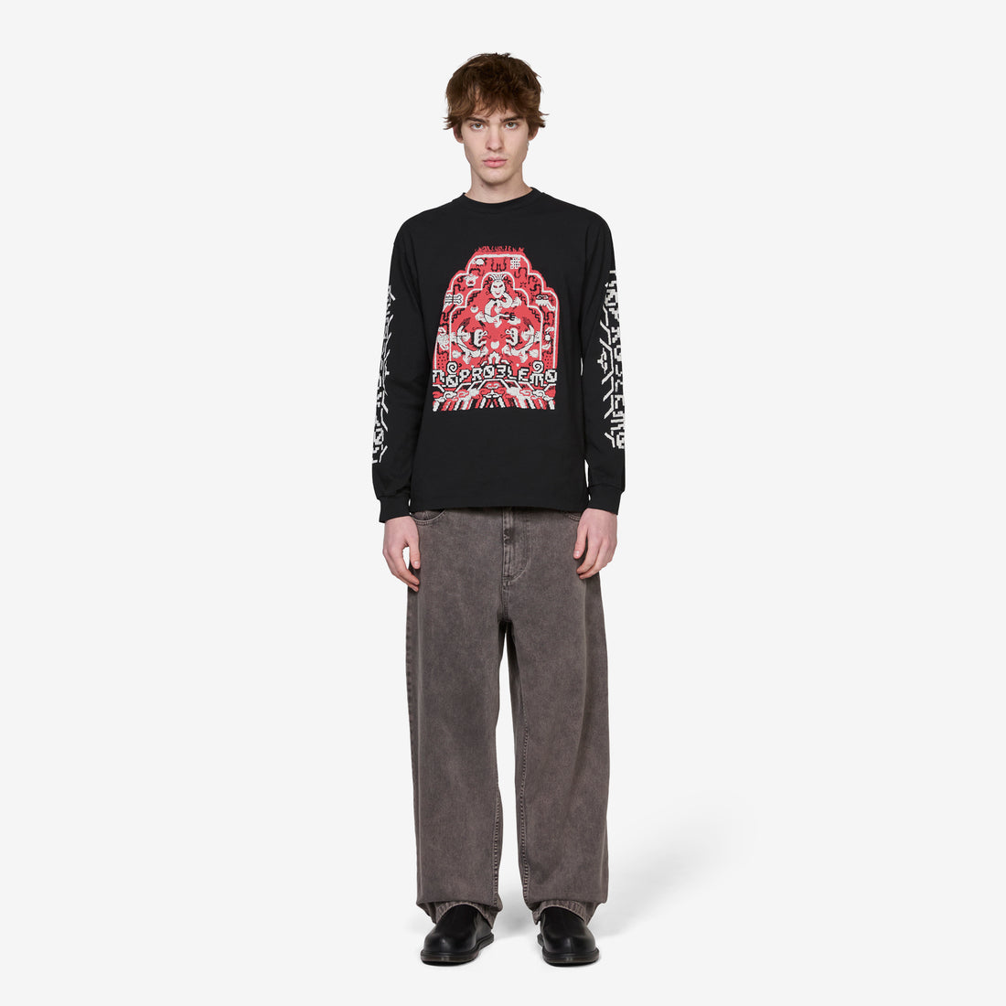 Rugged Longsleeve T-Shirt Black Tees