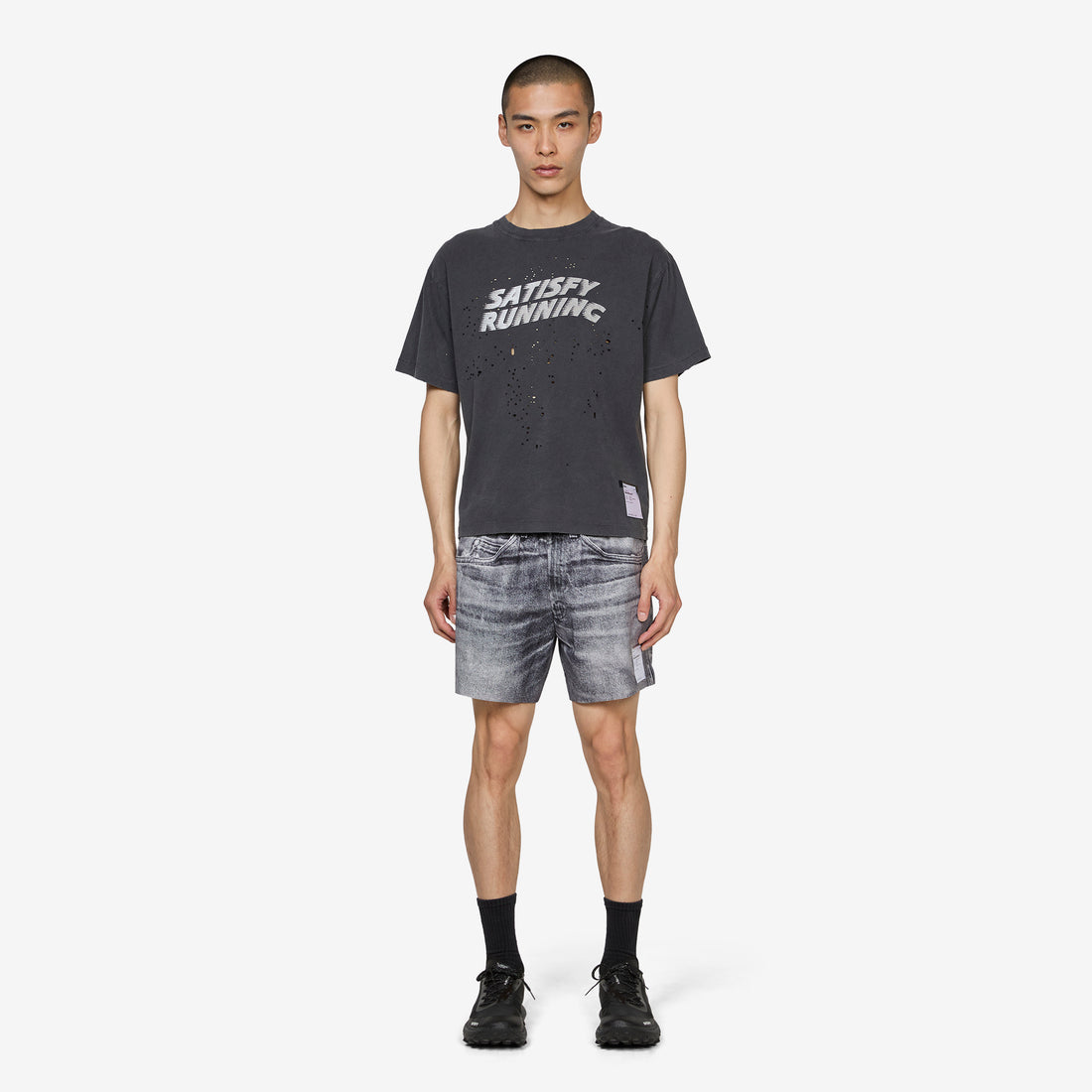 MothTech™ T-Shirt Aged Black Pochoir Tees