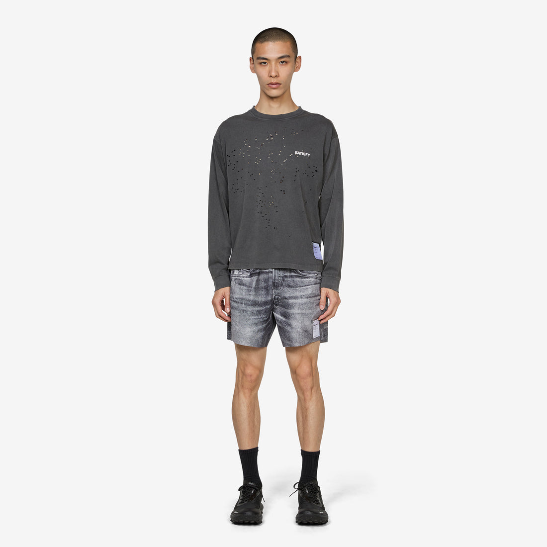 MothTech™ Long T-Shirt Aged Black SAB Tees