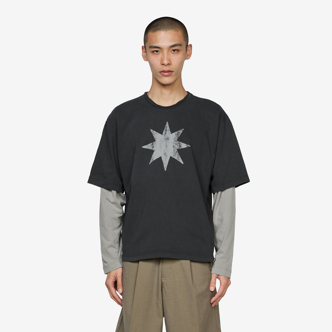 Star Dream Layer T-Shirt Black | Stone Tees