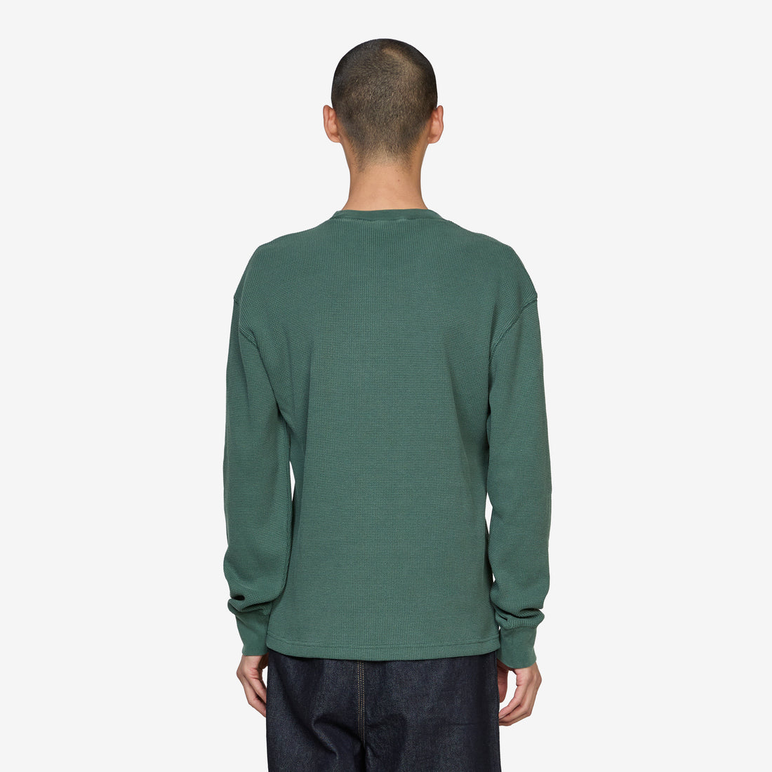 Longsleeve Vista Waffle T-Shirt Dark Scarab Garment Dyed Tees