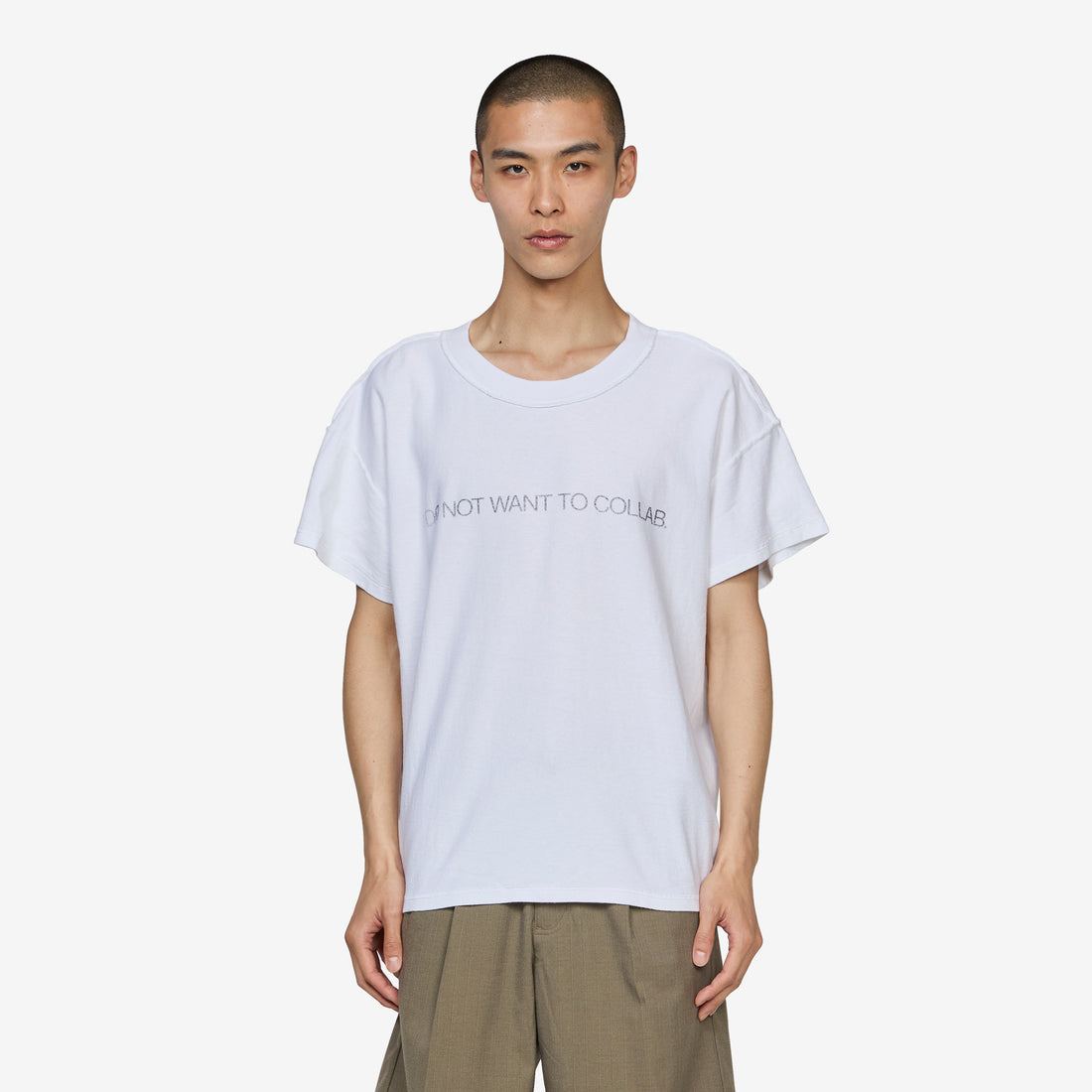 I Do Not Want To Collab T-Shirt White Tees