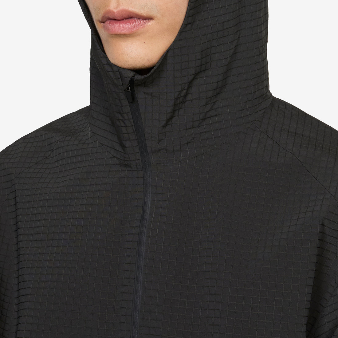 Waypoint Ripstop Hooded Jacket Charcoal Black Jumpers