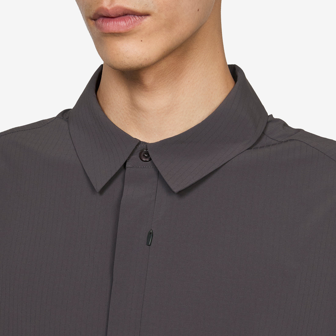 Align Button Up Shirt Charcoal Black Shirts