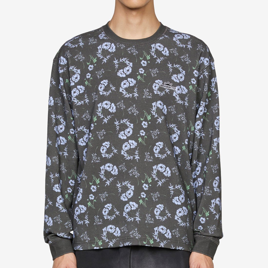 Floral Thermal Black Tees