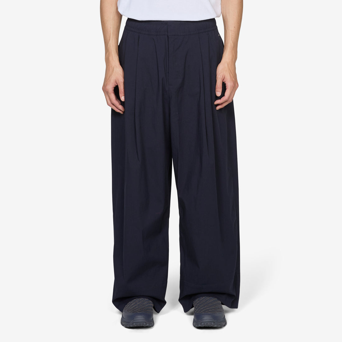 EVD Twill Wide Pants Aviator Navy Pants