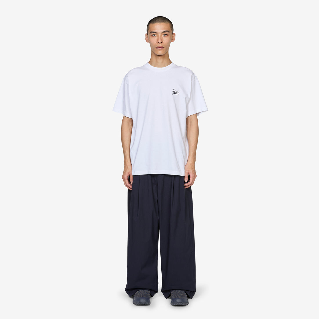EVD Twill Wide Pants Aviator Navy Pants