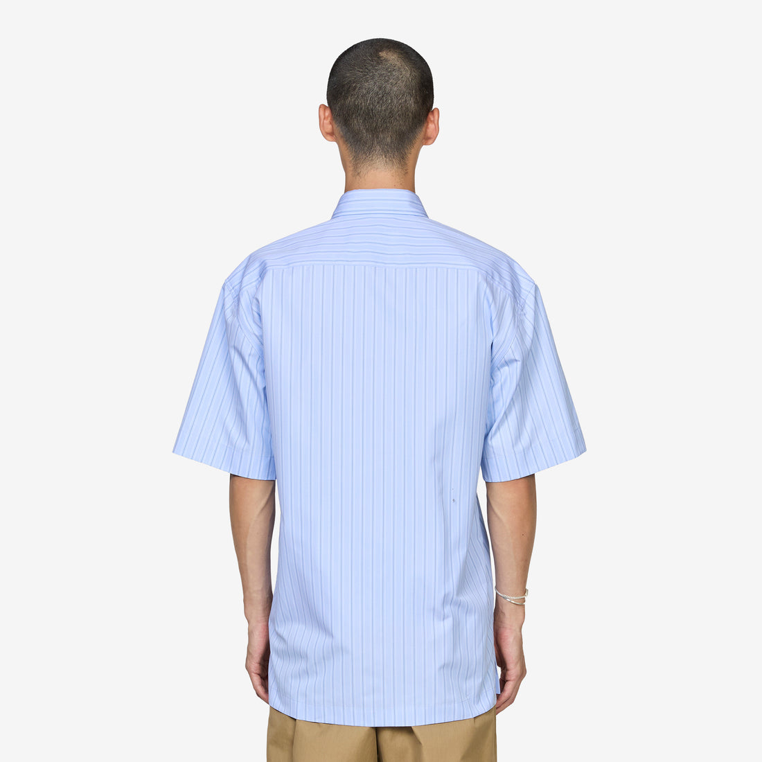 Short Sleeve Cotton Shirt Light Blue Shirts