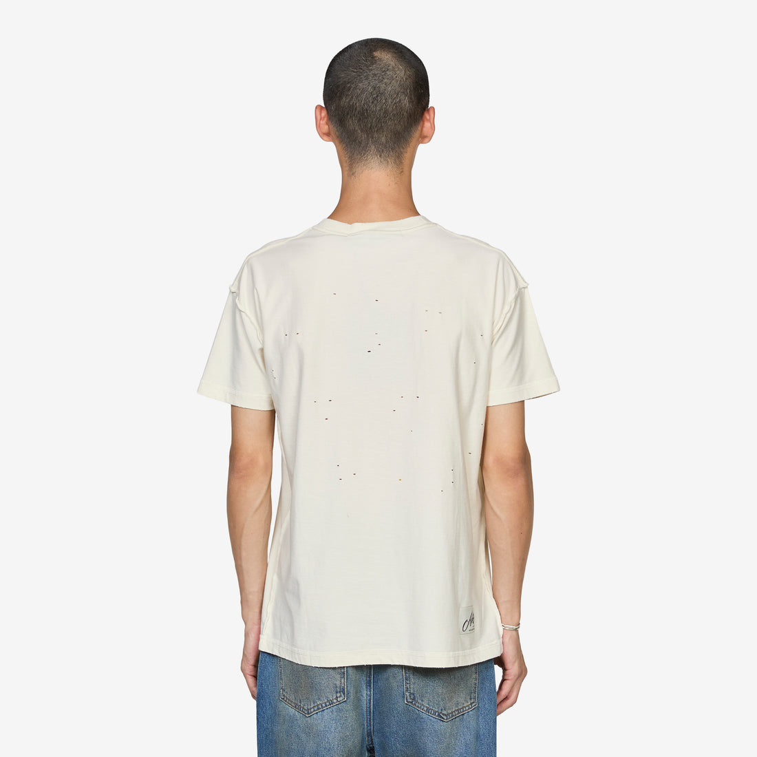 Heart Message T-Shirt Ecru Tees