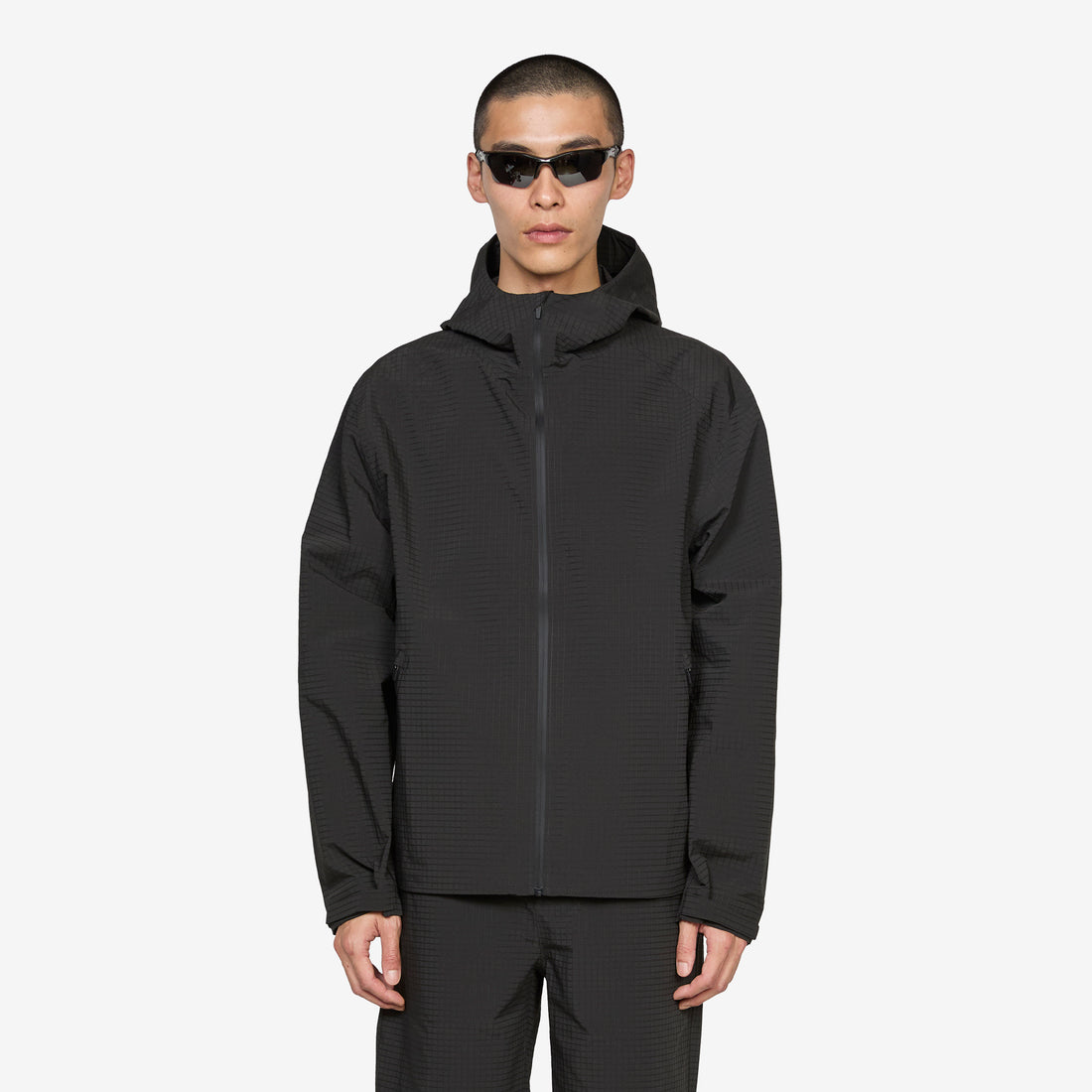 Waypoint Ripstop Hooded Jacket Charcoal Black Jumpers