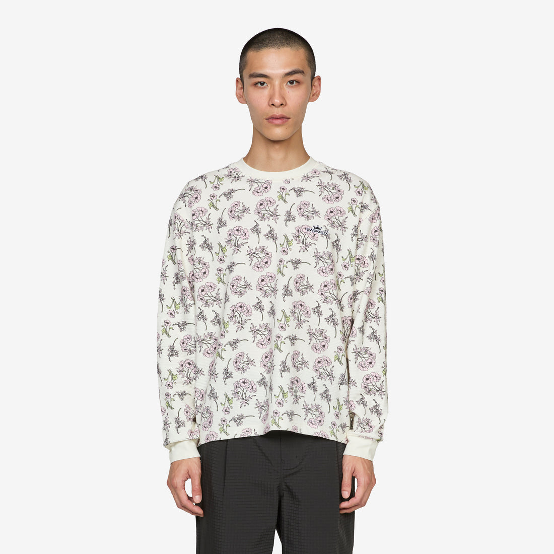 Floral Thermal White Tees